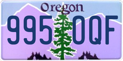 OR license plate 995OQF