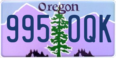 OR license plate 995OQK