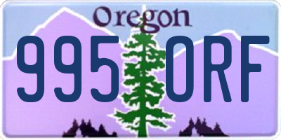 OR license plate 995ORF