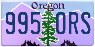 OR license plate 995ORS