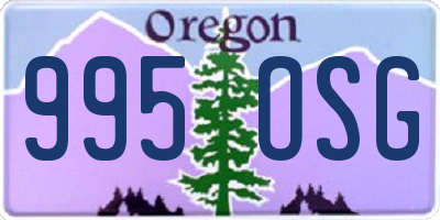 OR license plate 995OSG