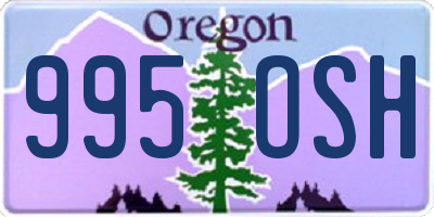 OR license plate 995OSH