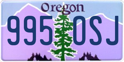 OR license plate 995OSJ