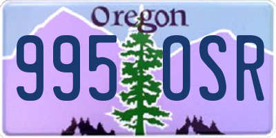 OR license plate 995OSR