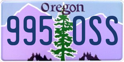 OR license plate 995OSS