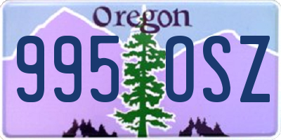 OR license plate 995OSZ