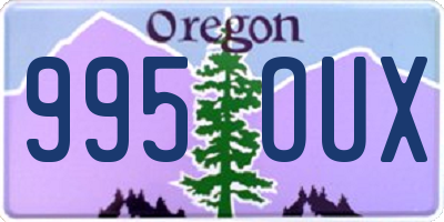 OR license plate 995OUX