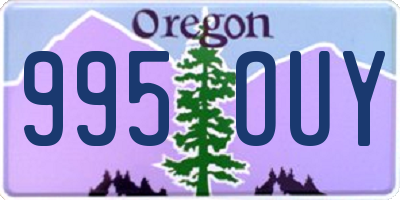 OR license plate 995OUY