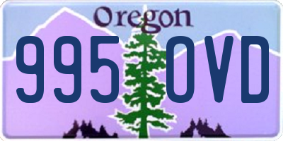 OR license plate 995OVD