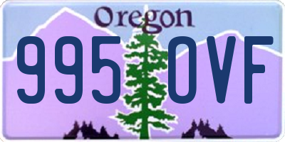 OR license plate 995OVF