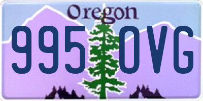 OR license plate 995OVG