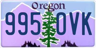OR license plate 995OVK