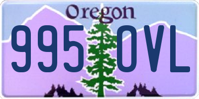 OR license plate 995OVL