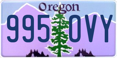 OR license plate 995OVY