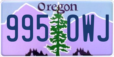 OR license plate 995OWJ
