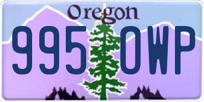 OR license plate 995OWP