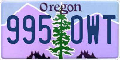 OR license plate 995OWT