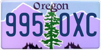 OR license plate 995OXC