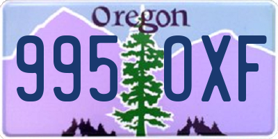 OR license plate 995OXF