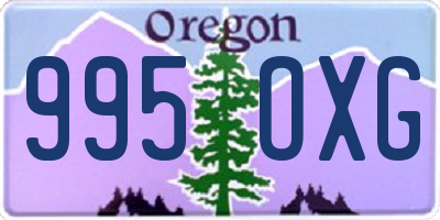 OR license plate 995OXG