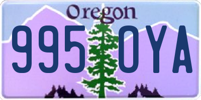 OR license plate 995OYA