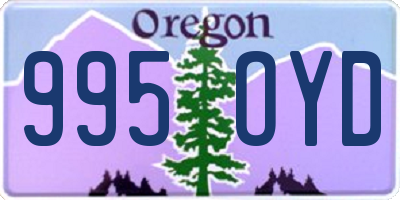 OR license plate 995OYD