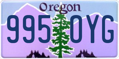 OR license plate 995OYG