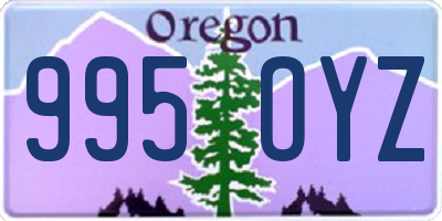 OR license plate 995OYZ