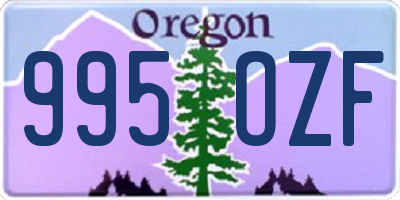 OR license plate 995OZF
