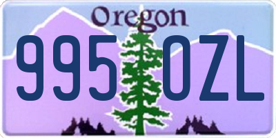 OR license plate 995OZL