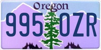 OR license plate 995OZR