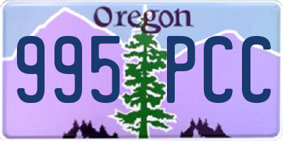OR license plate 995PCC