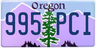 OR license plate 995PCI
