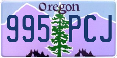 OR license plate 995PCJ