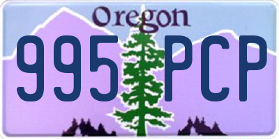 OR license plate 995PCP