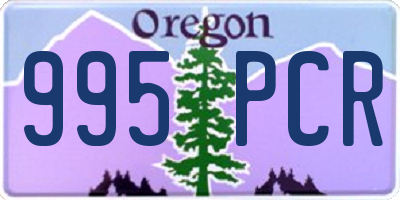 OR license plate 995PCR