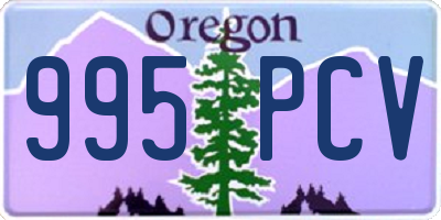 OR license plate 995PCV