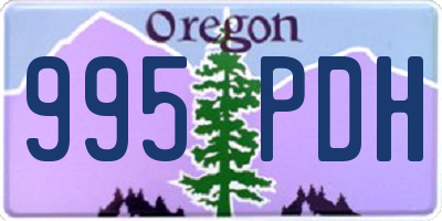 OR license plate 995PDH