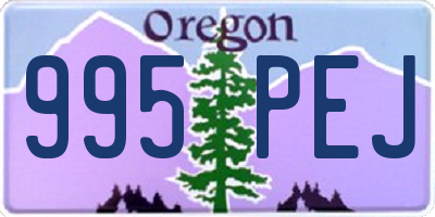 OR license plate 995PEJ