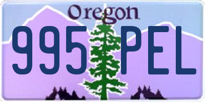 OR license plate 995PEL