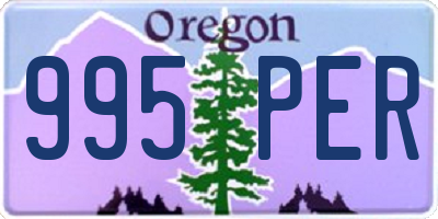 OR license plate 995PER