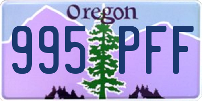 OR license plate 995PFF