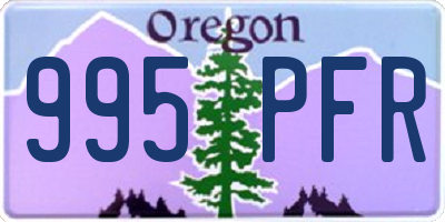 OR license plate 995PFR