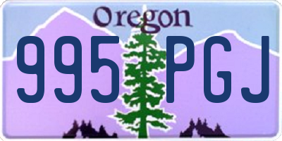 OR license plate 995PGJ
