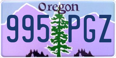 OR license plate 995PGZ