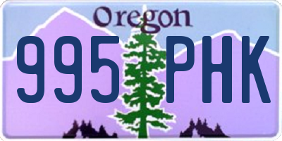 OR license plate 995PHK
