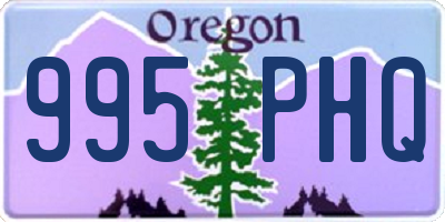 OR license plate 995PHQ