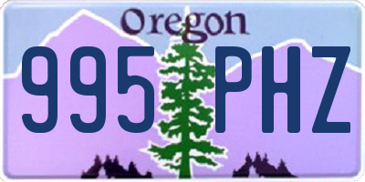 OR license plate 995PHZ