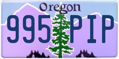 OR license plate 995PIP