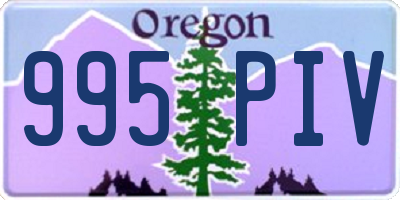 OR license plate 995PIV